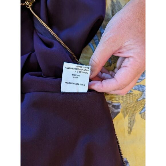 SHONA joy purple strapless sweetheart neckline back zip maxi gown sz 6 euc - Picture 4 of 7